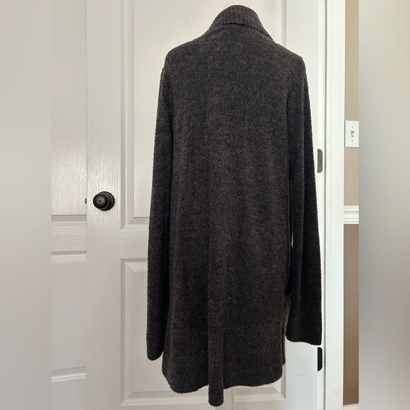Barefoot Dreams Women’s Dark Gray Soft Cozy Open Cardigan Size Medium - Picture 4 of 15